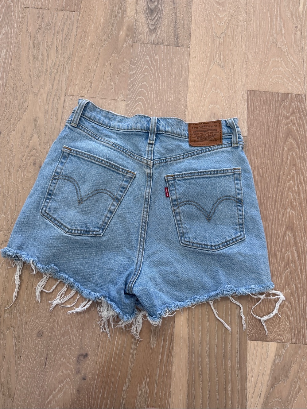 Levi's Women's Light Wash Denim Cutoff Shorts